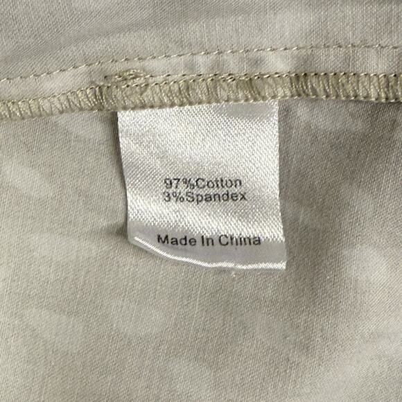 Tuckernuck Antelope Royal Shirt Dress XS White Tan Print 3/4 Sleeve Pockets - Picture 10 of 10